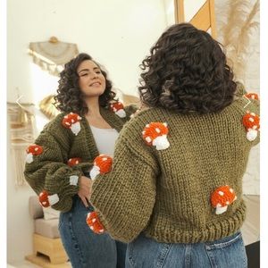 Mushroom cardigan by Myracle